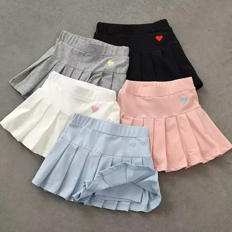 Uniforme escolar coreano para niñas: falda plisada veraniega