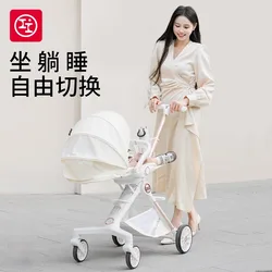 Cochecito de paseo asiento reversible plegable y reclinable