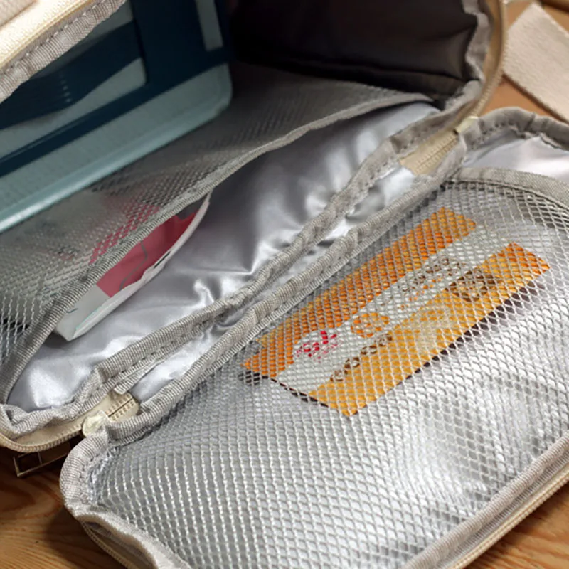 Bolsa isotérmica con bordado oso para meriendas de bebé práctica - imagen 5