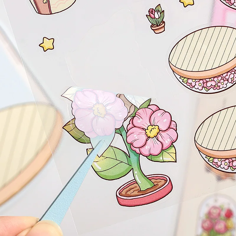 Pegatinas infantiles para baño con animales y estilo kawaii - imagen 2