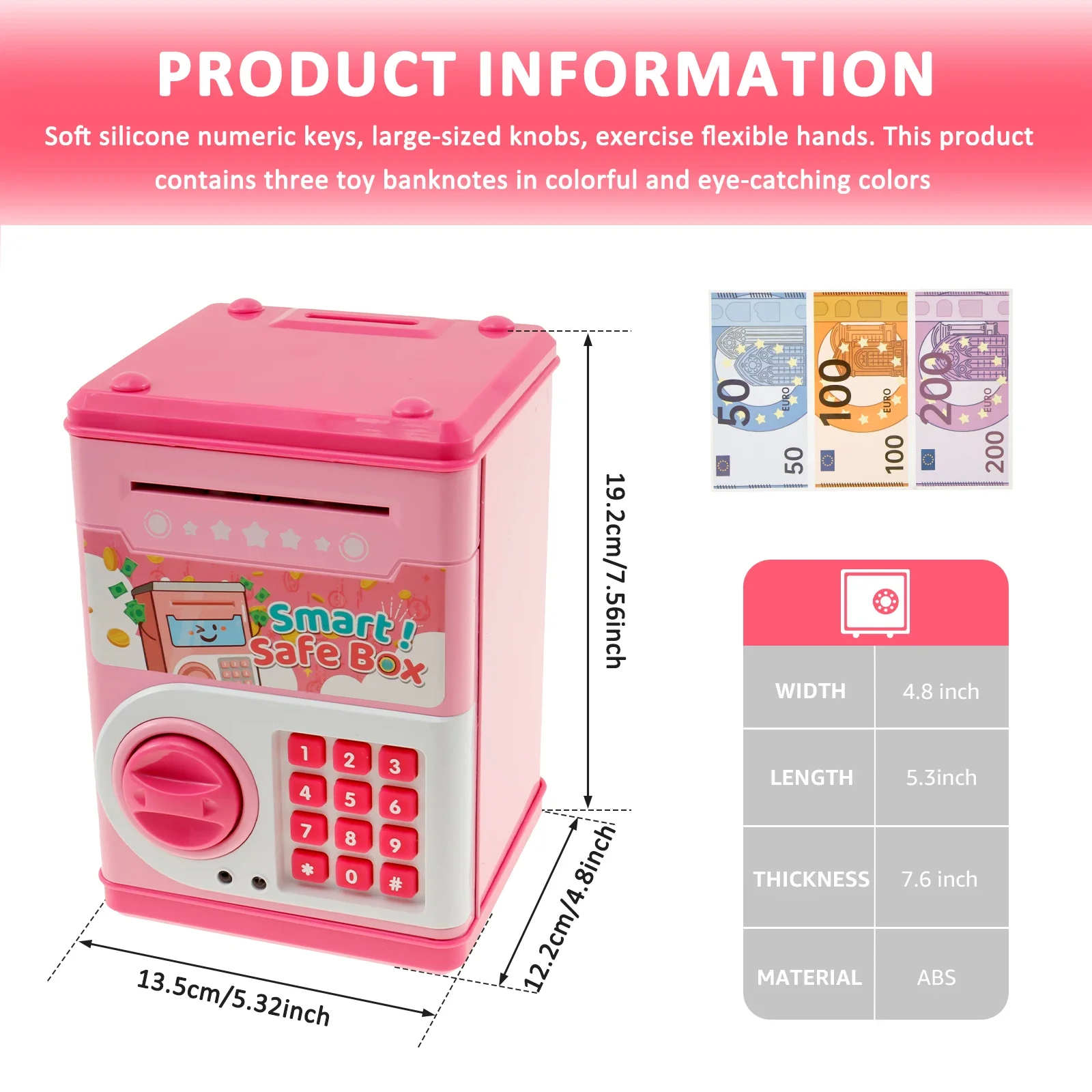 Hucha electrónica infantil con inducción automática y gran capacidad - imagen 4