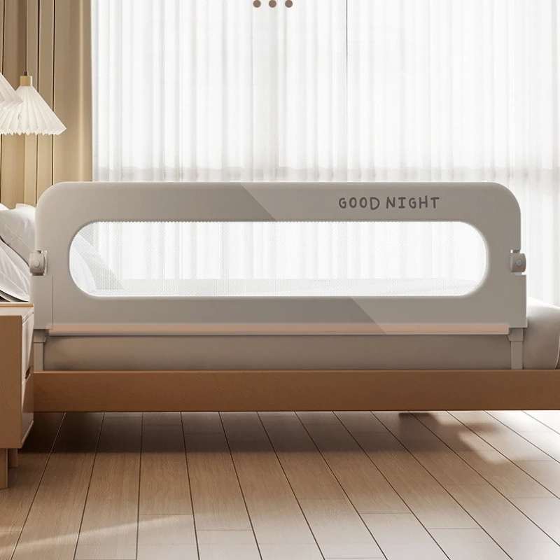 Barandilla de cama plegable ajustable para niños pequeños, riel protector de cama portátil - imagen 2