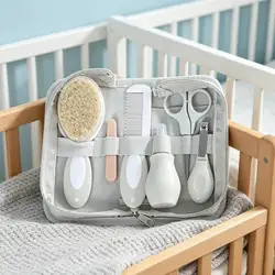 Kit cuidado bebé inhalador nasal cortauñas cepillo lima peine tijeras