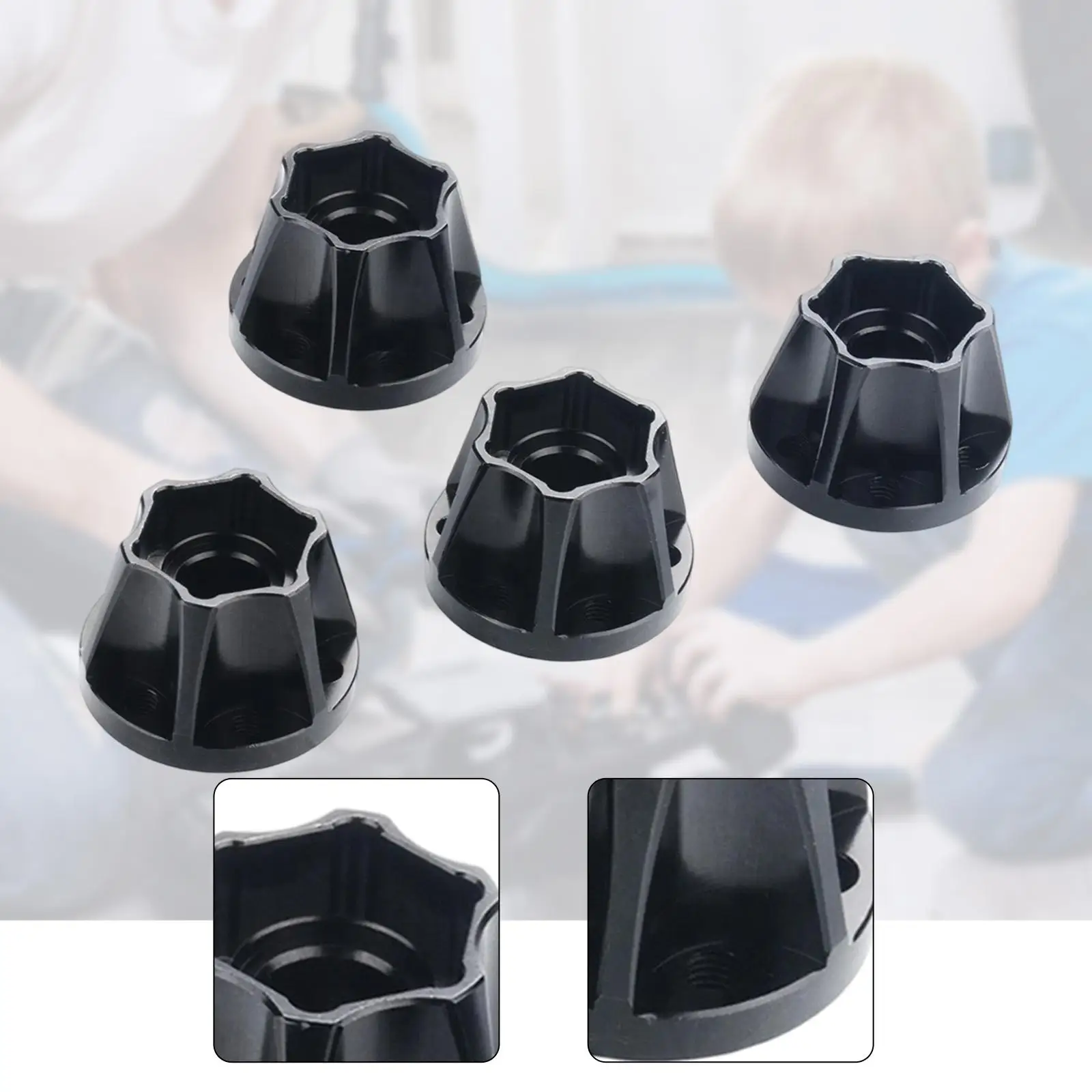 Adaptador de rueda con buje hexagonal de 12 mm