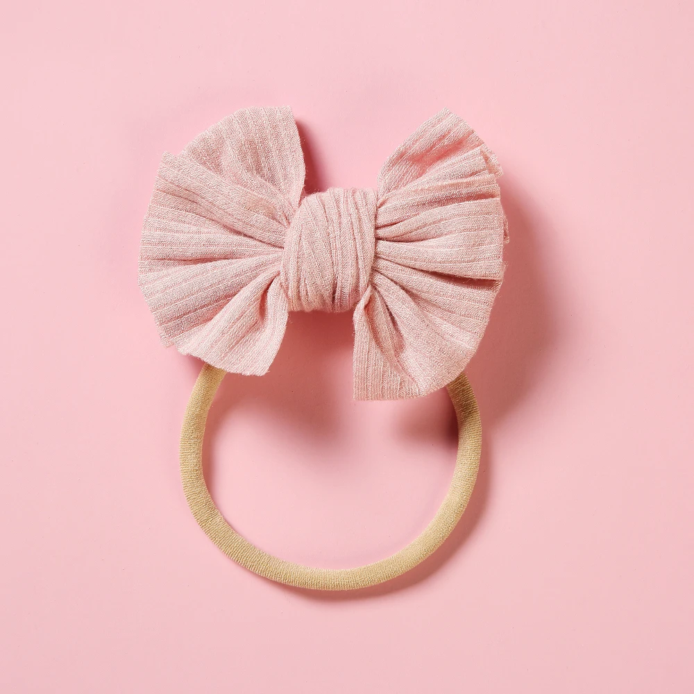 Diadema de lazo para bebé niña – Banda elástica suave - imagen 3