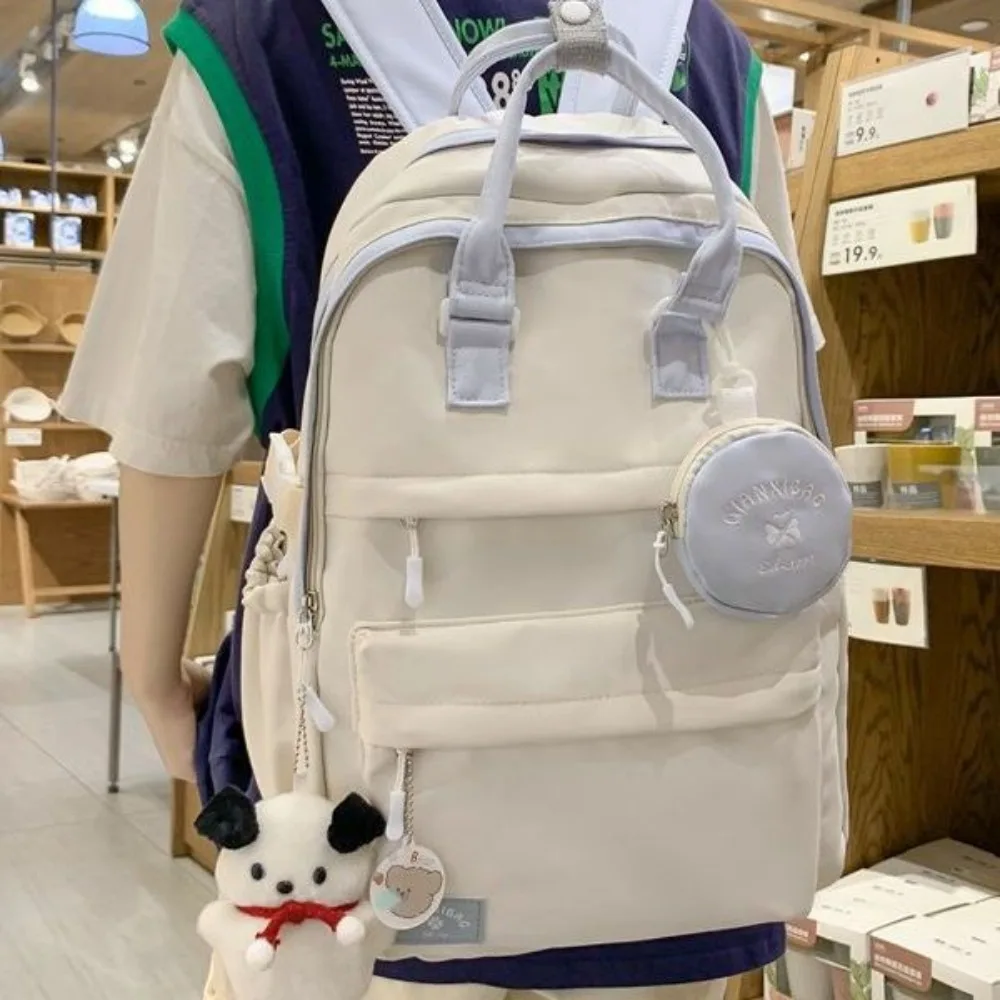 Mochila escolar juvenil con múltiples bolsillos para libros - imagen 5