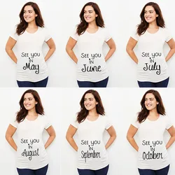 Camiseta maternity manga corta para embarazadas