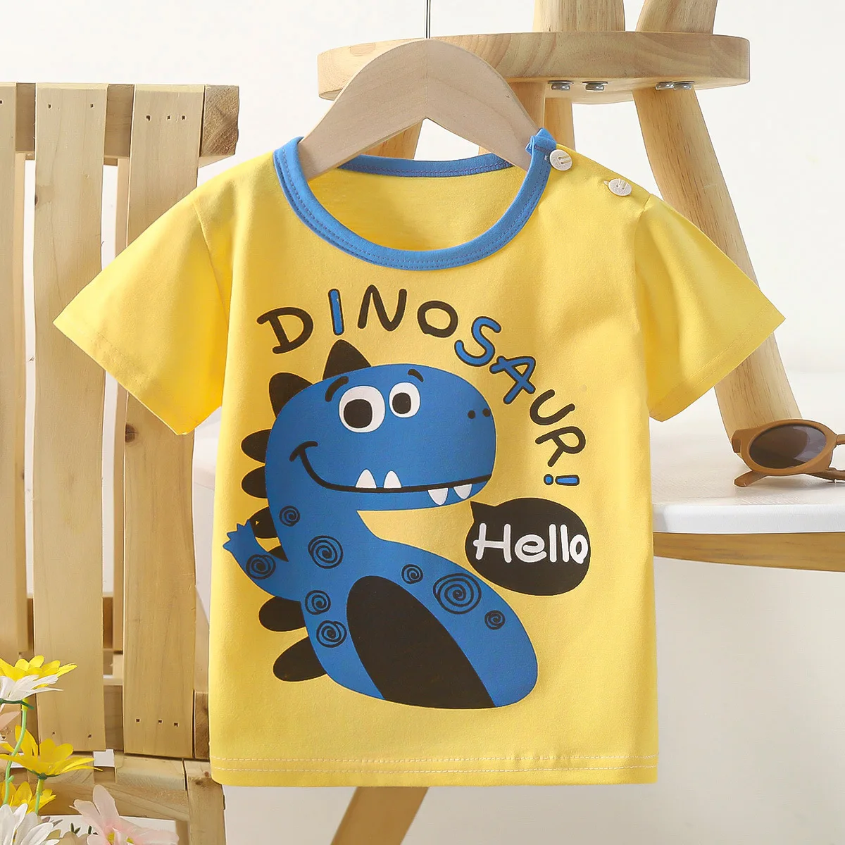 Camisetas de verano de algodón puro para niños 2-6 años - imagen 3