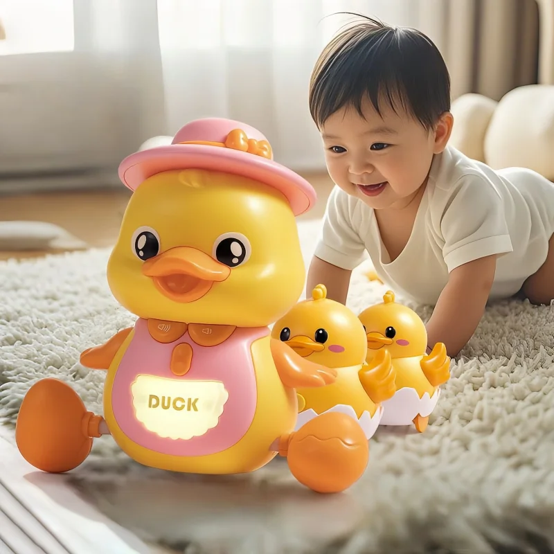 Juguete boca abajo magnético de patitos con luces y música - imagen 5