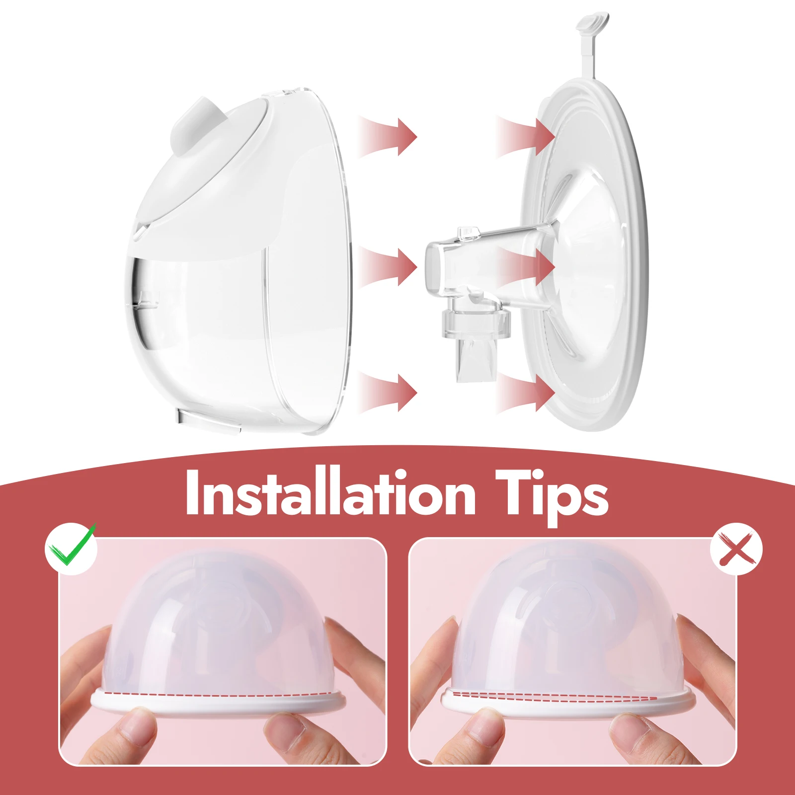 NCVI Copas manos libres para extractor de leche materna - imagen 5