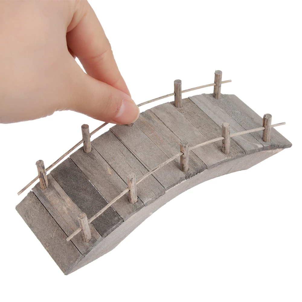 Casita de muñecas mini con puente pozo gallinero jardín hadas - imagen 2