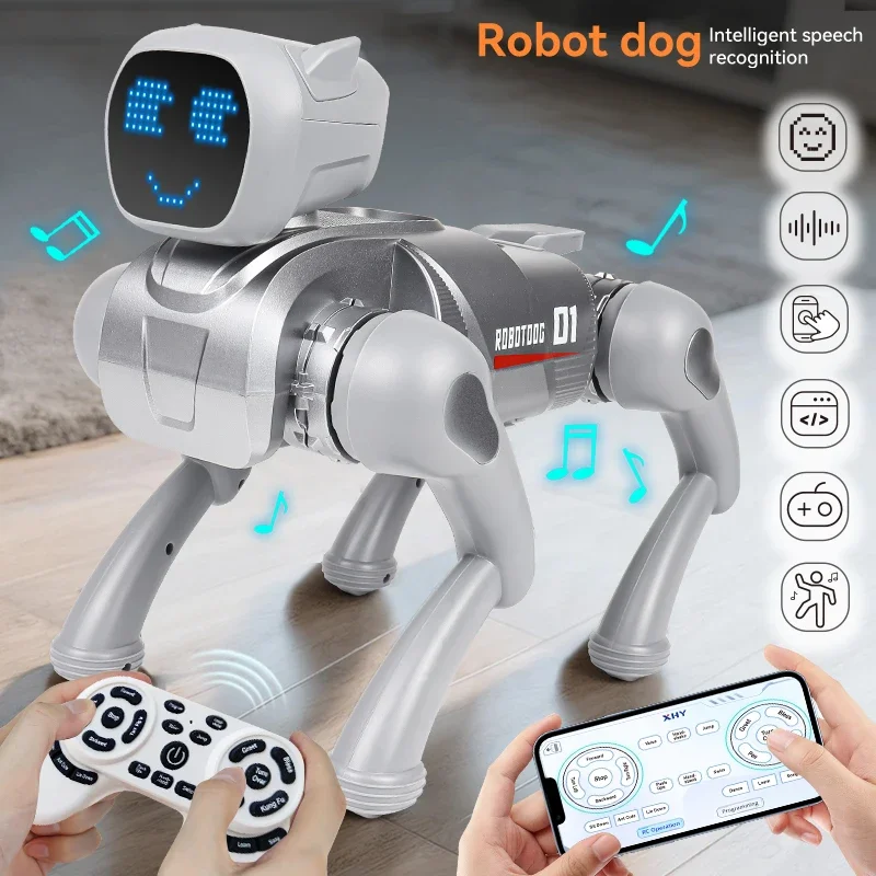 Perro robot RC programable canta, baila y habla con voz mecánica - imagen 2