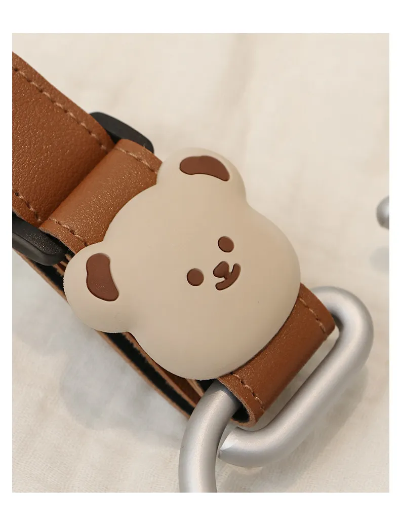 Ganchos para cochecito de bebé con diseño de oso, gancho colgante - imagen 2