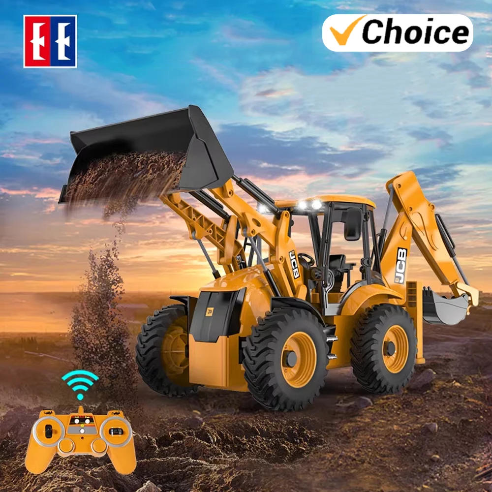 Excavadora RC teledirigida DOBLE E E589 bulldozer para niños - imagen 3