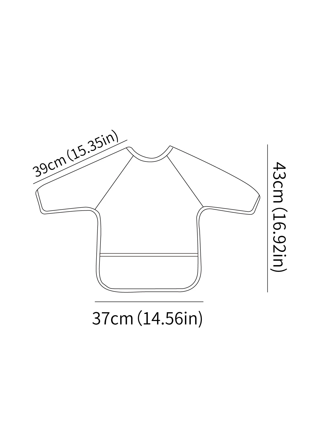 Babero impermeable con manga larga para bebé - imagen 2