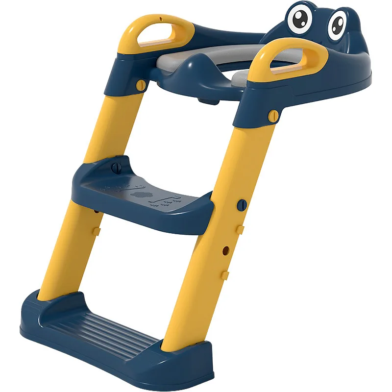 Orinal infantil con escalera y asiento seguro para niños plegable - imagen 4