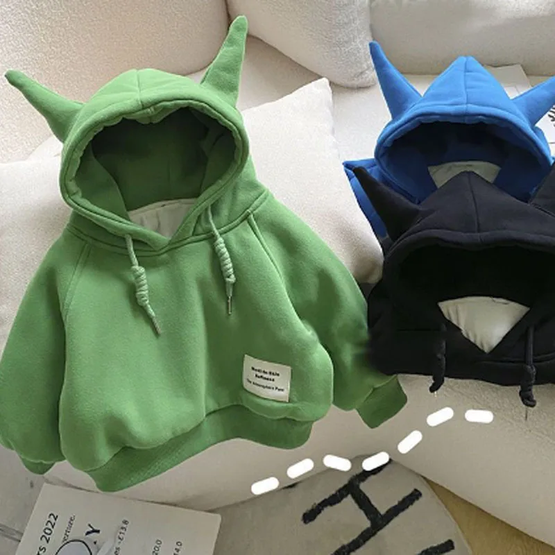 Sudadera con capucha acolchada gruesa de invierno para niños - imagen 4