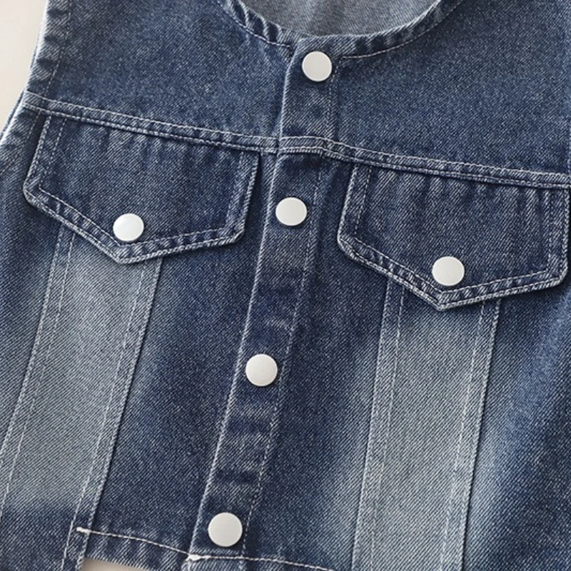 Conjunto ropa bebé: chaleco a cuadros, camiseta manga larga y pantalón - imagen 5