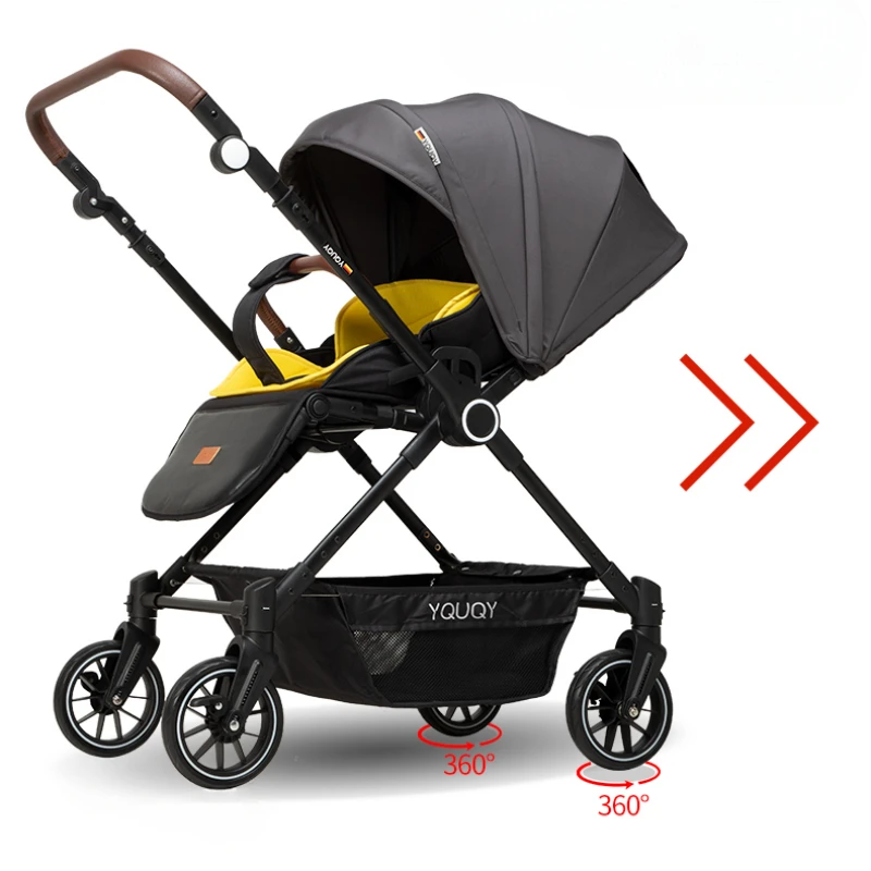 Cochecito para gemelos ultraligero, plegable y reclinable de lujo - imagen 4