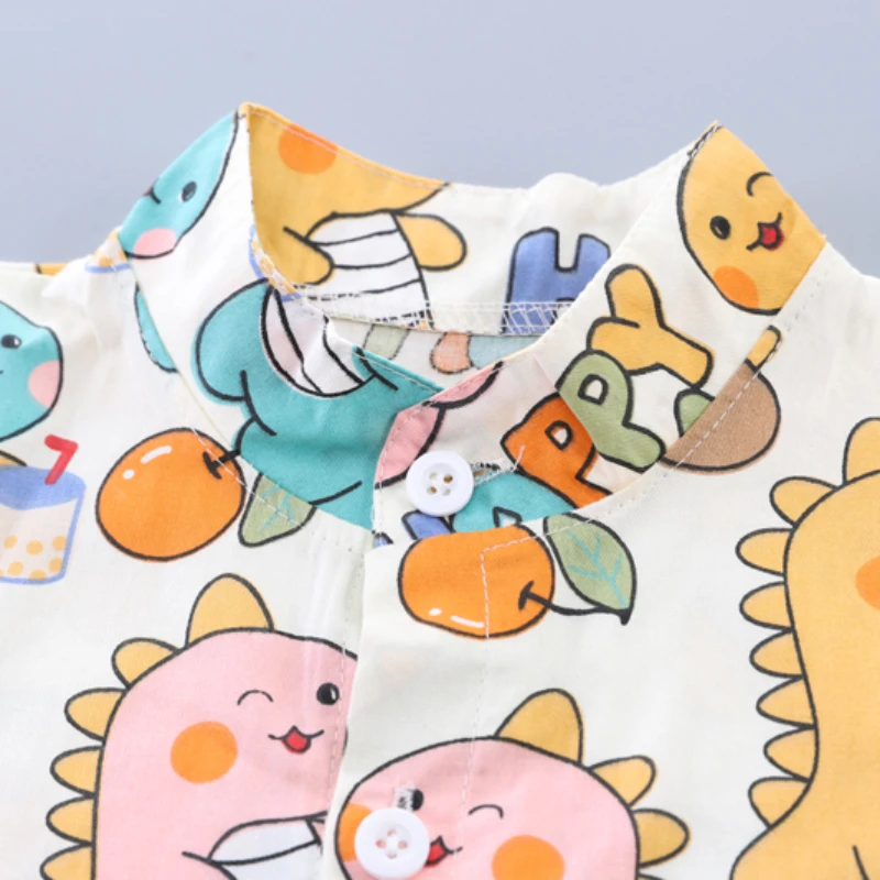 Conjunto verano bebé niño: camiseta y shorts de dibujos animados - imagen 4