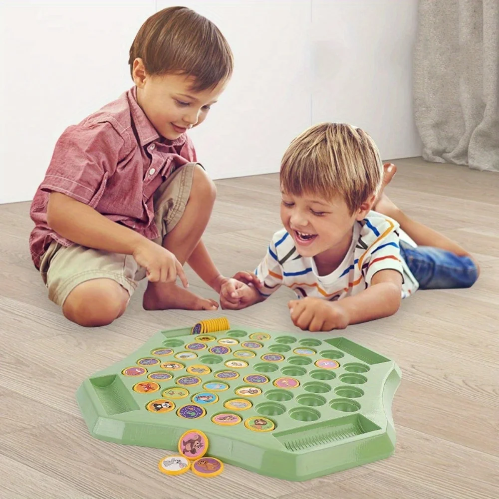 Juego de ajedrez infantil con tapa animal frutal y memoria - imagen 5
