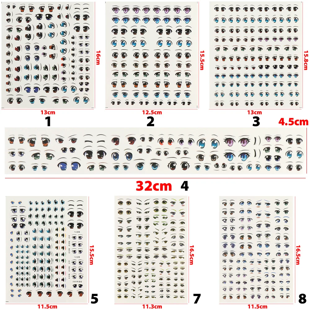 Ojos adhesivos para muñecas – Set de pegatinas infantiles - imagen 5