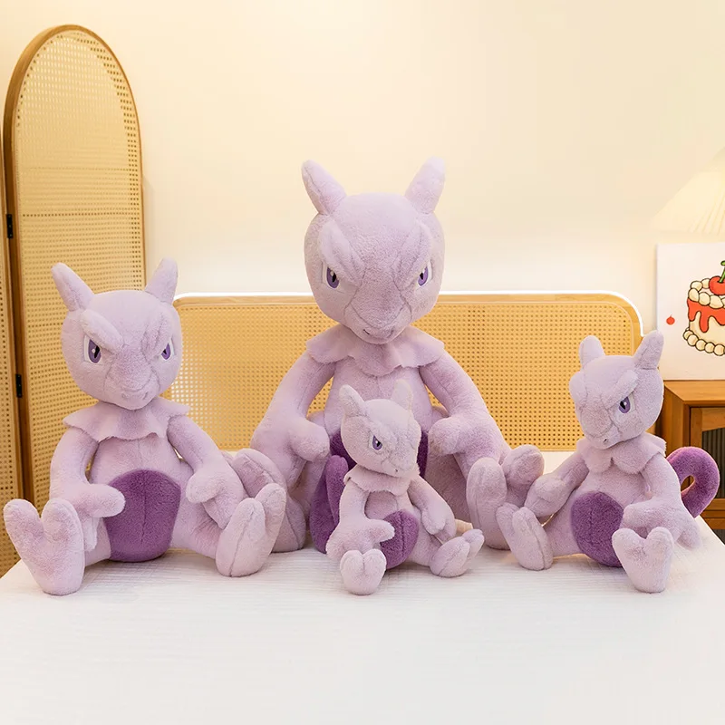 Peluche Pokémon Mewtwo gran tamaño, almohada suave estilo tierno