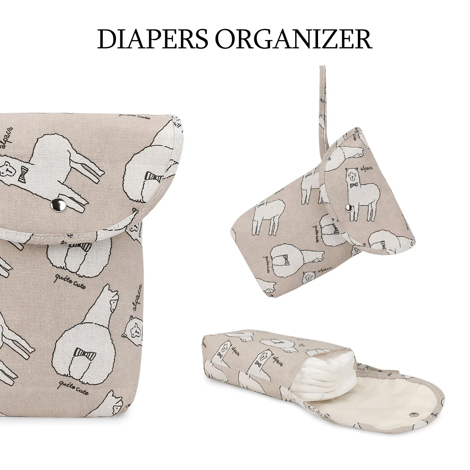 Bolsa de pañales impermeable reutilizable con compartimento húmedos-secos para bebé - imagen 5