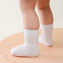 Calcetines infantiles cortos transpirables para bebés y niños a rayas