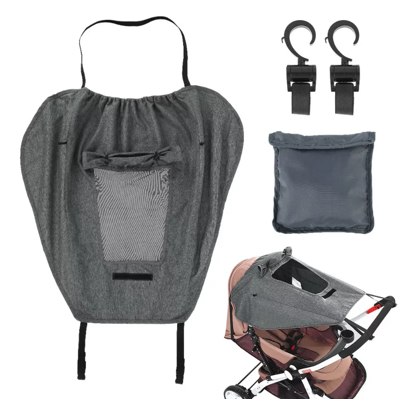Protector solar para cochecito de bebé – Funda anti-UV transpirable - imagen 4