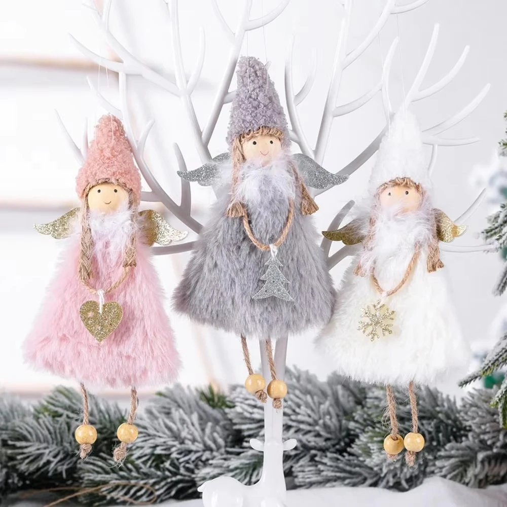 Colgantes de ángel navideño para árbol - Decoración para casa - imagen 4