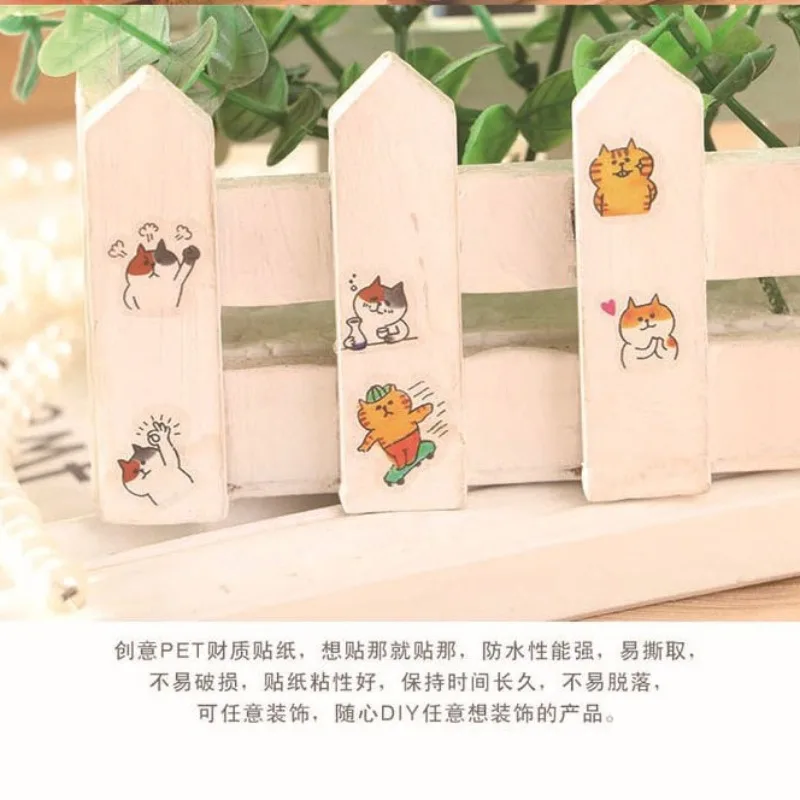Hojas adhesivas transparentes de PVC con gatos para manualidades - imagen 4