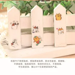 Hojas adhesivas transparentes de PVC con gatos para manualidades