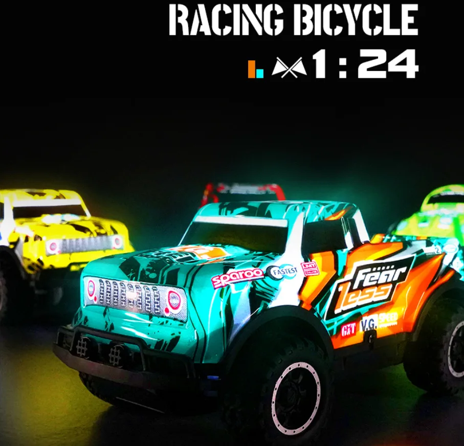Buggy RC coche teledirigido todoterreno con luces LED para niños - imagen 2