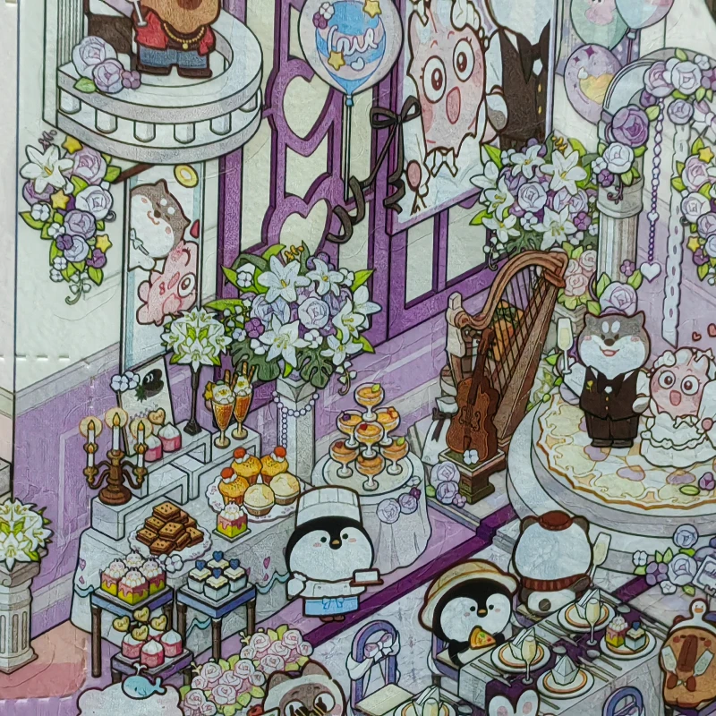 Escena de boda miniatura con pegatinas 3D - Regalo Navidad - imagen 3
