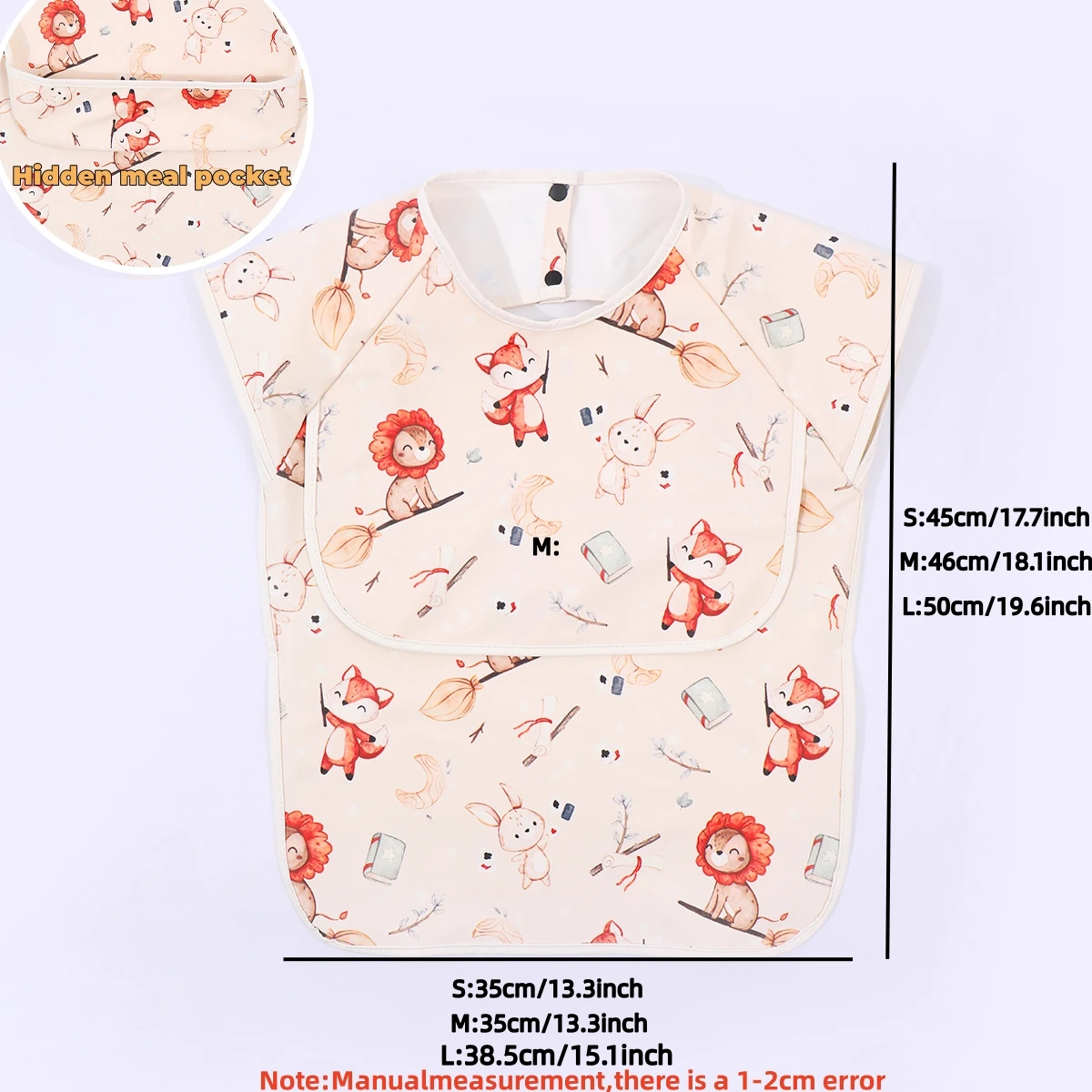 Babero impermeable para recién nacido sin mangas, protector diario - imagen 5