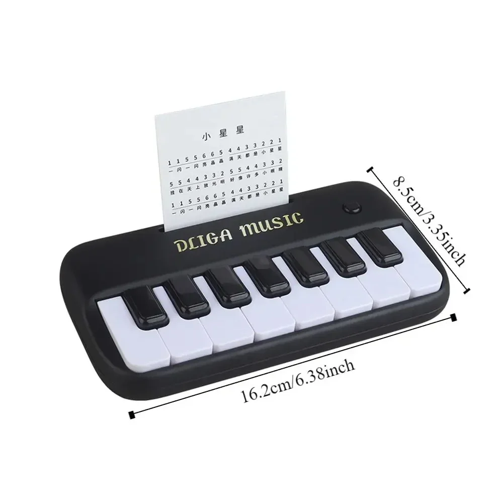 Piano infantil eléctrico con luces, juguete educativo temprano - imagen 4