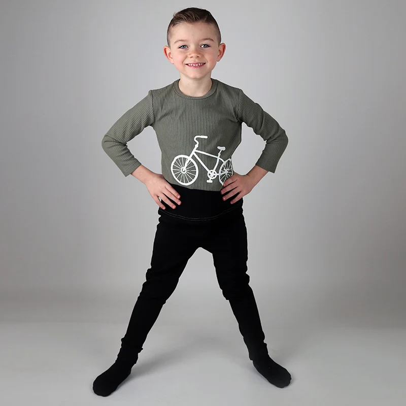 Camiseta bicicleta niños verano cuello redondo costilla horizontal - imagen 2
