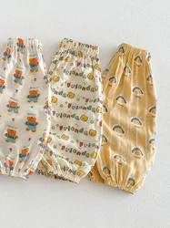 MILANCEL pantalones infantiles de verano con oso y antimosquitos
