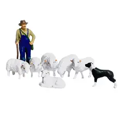 Figuras de granja en resina para micropaisajes hechos a mano