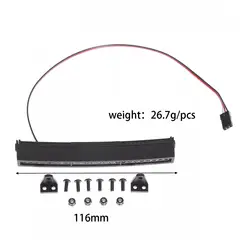 Barra de luz RC de aluminio para techo de coche, instalación sencilla