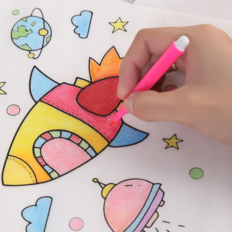Bolsa de grafiti DIY infantil para colorear con pintura - imagen 3