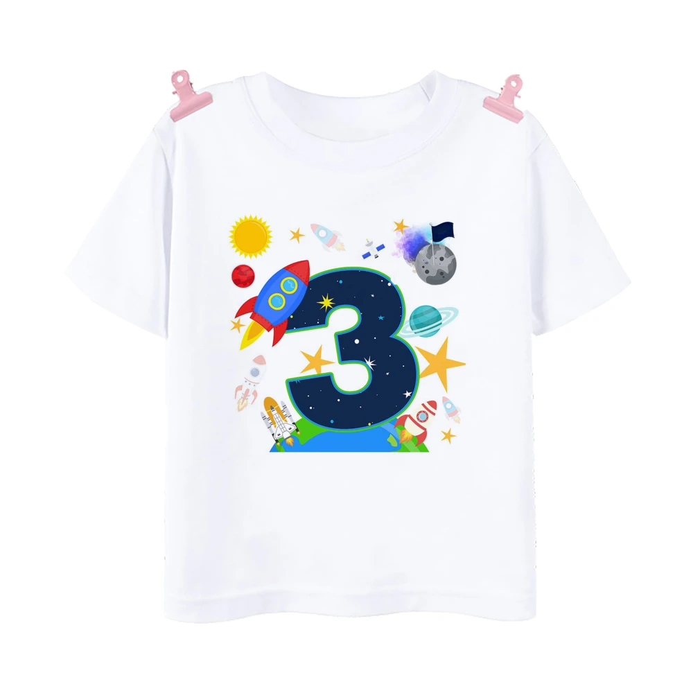 Camiseta aeroespacial combinable para niños y niñas