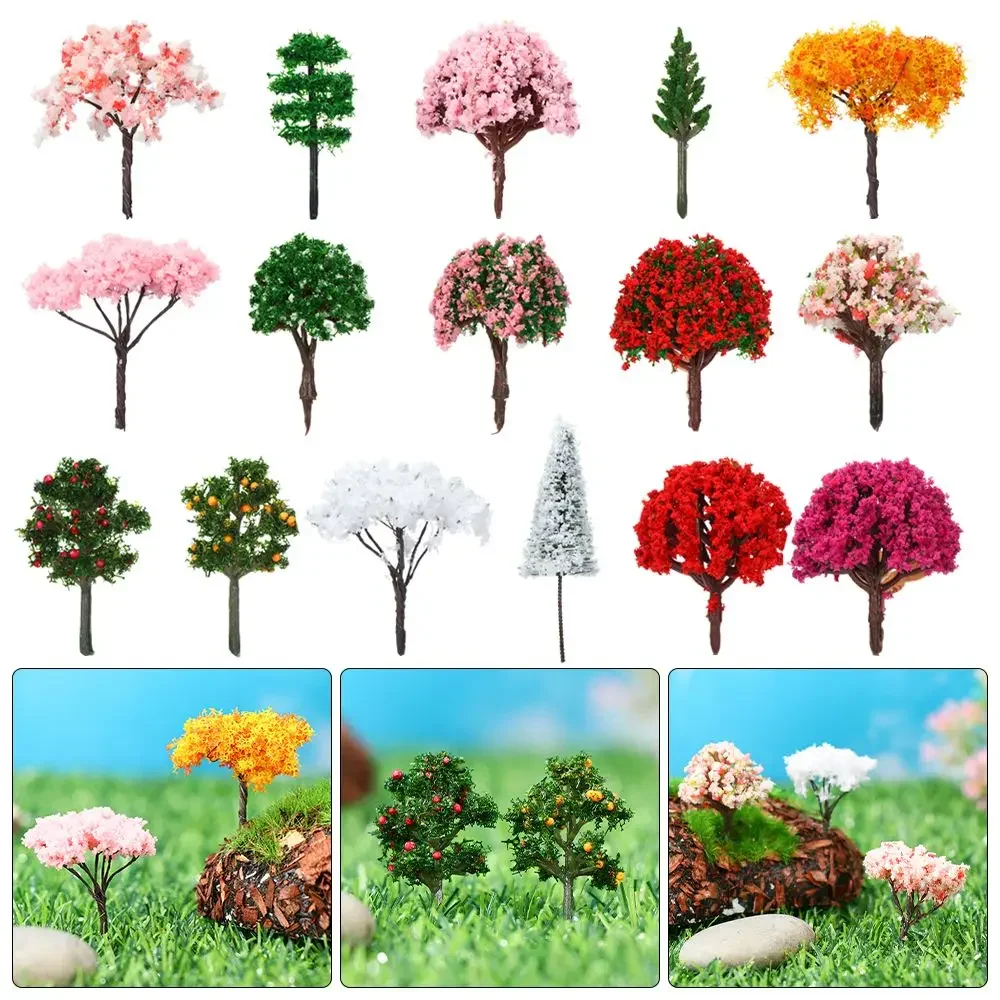 Árboles artificiales mini de sauce rosa para micro paisajes - imagen 3