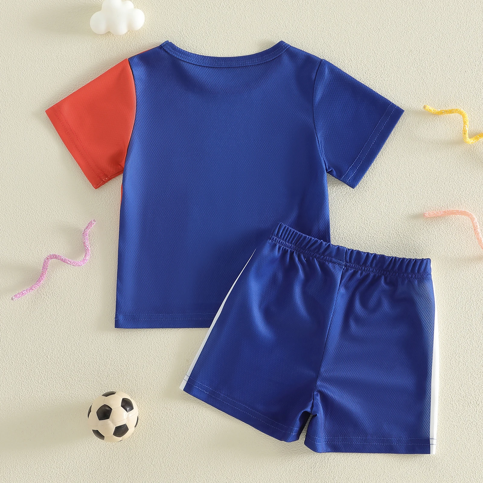 Conjunto de fútbol para bebé con jersey y pantalón corto - imagen 4
