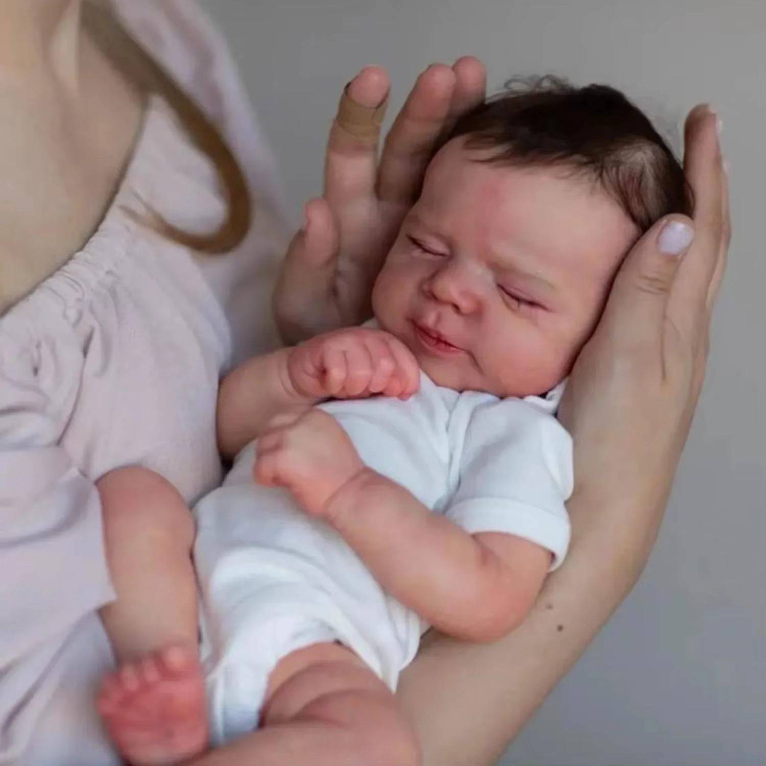 Pascale Muñeca Reborn bebé durmiente recién nacido piel 3D detalles - imagen 4