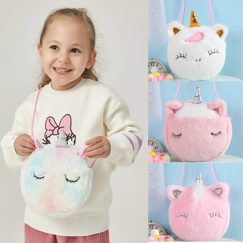 Bolso bandolera infantil con estampado de unicornio para niños y niñas - imagen 4