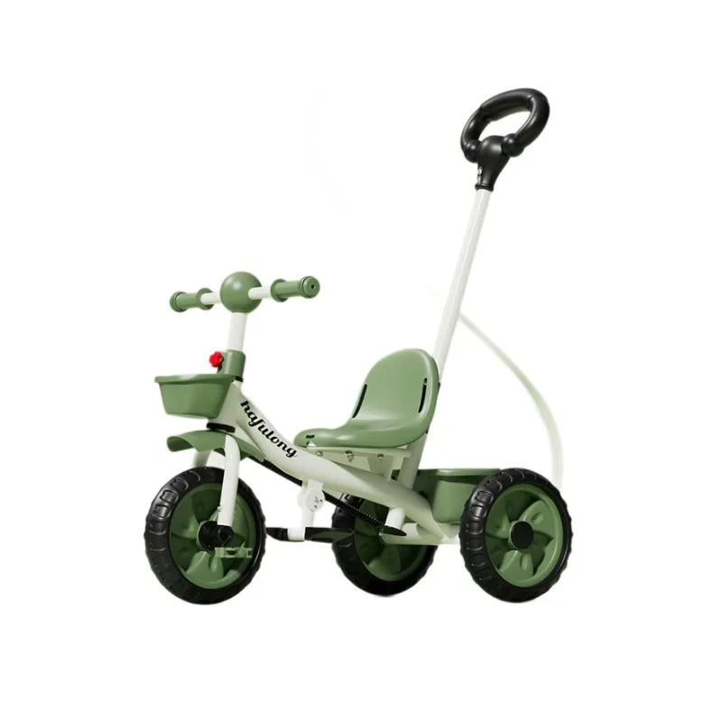 Triciclo infantil con forma de cochecito para bebé y niños - imagen 5