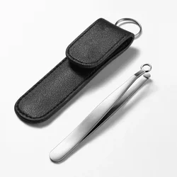 Recortador de vello nasal manual de acero inoxidable con pinzas