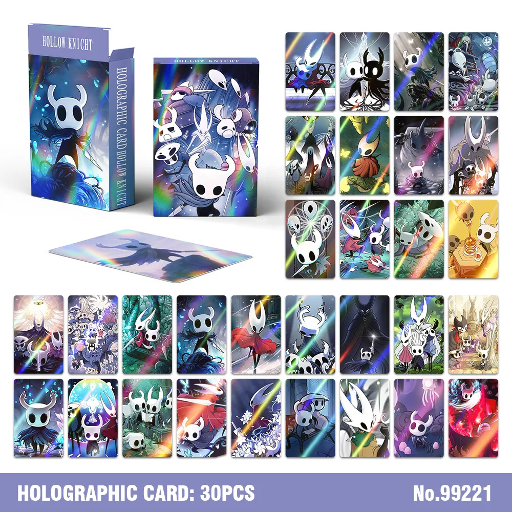 Tarjetas coleccionables Hollow Knight Silksong con diseño Lomo Hornet